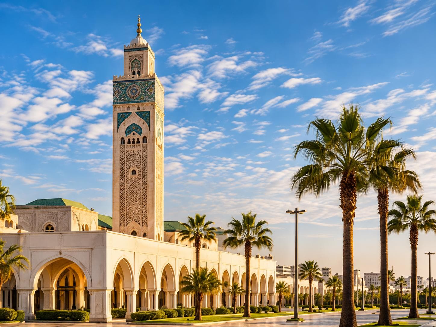 La mosquée Hassan II à Casablanca